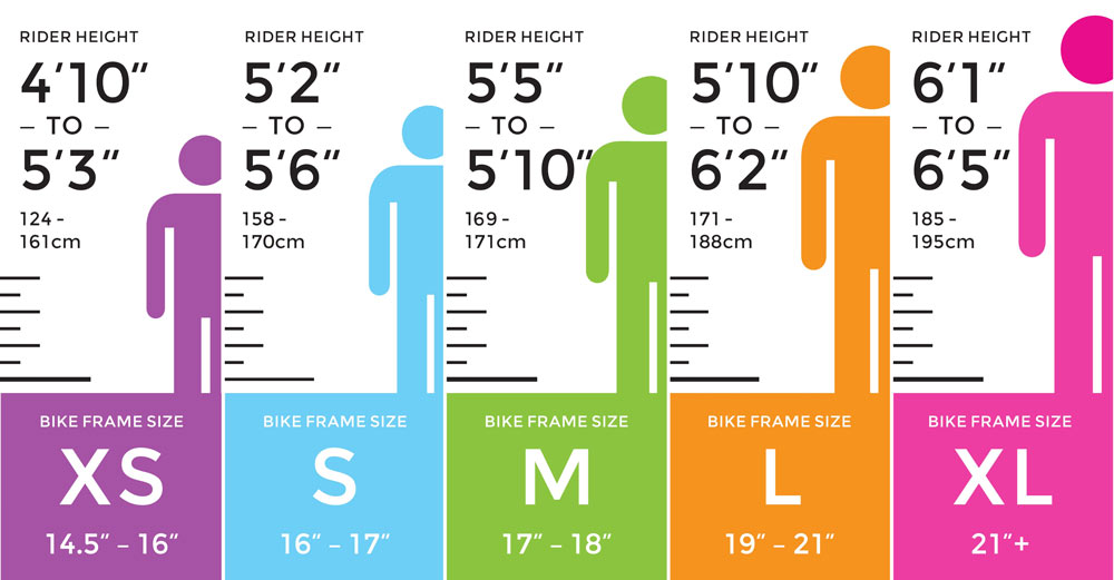 Trekking Bike Size Chart